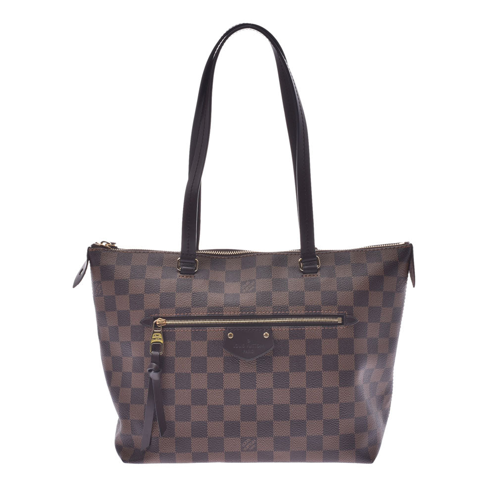 LOUIS VUITTON ルイヴィトン ダミエ イエナPM ブラウン N41012 レディース トートバッグ Aランク 中古 