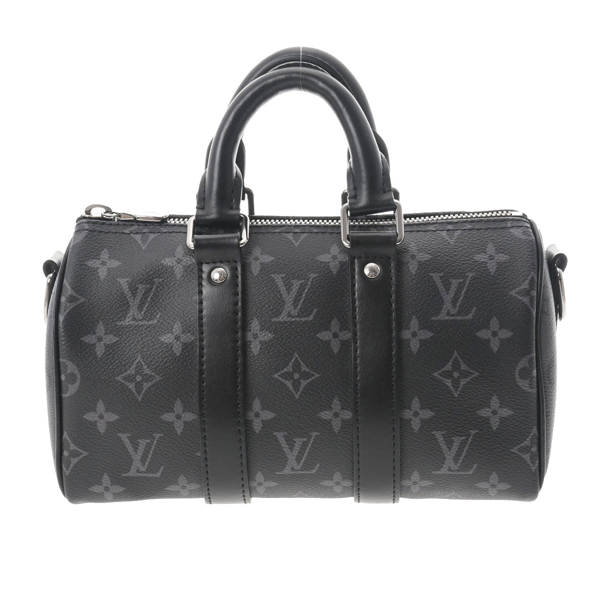 LOUIS VUITTON ルイヴィトン モノグラムエクリプス キーポルバンドリエール 25 ブラック M46271 メンズ モノグラムエクリプスリバースキャンバス ボストンバッグ 新同 中古 