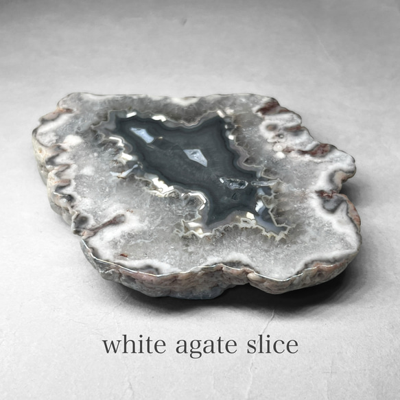 white agate slice / ホワイトアゲートスライス A