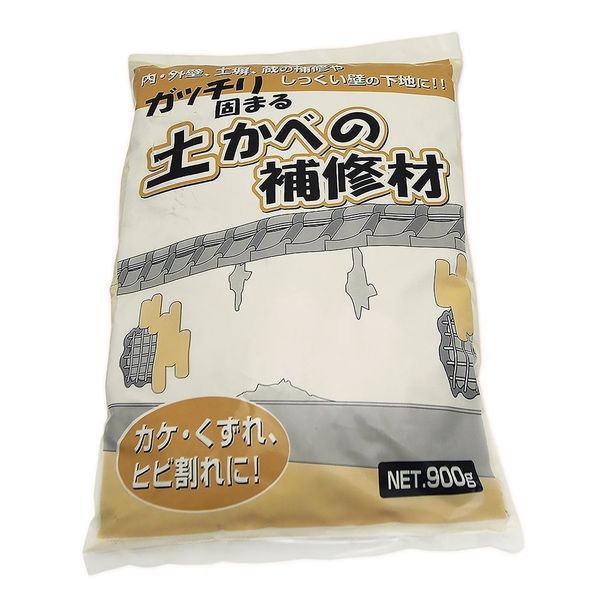 家庭化学工業 ガッチリ固まる土かべの補修材 900g 4905488135397 1セット(10袋)（直送品）