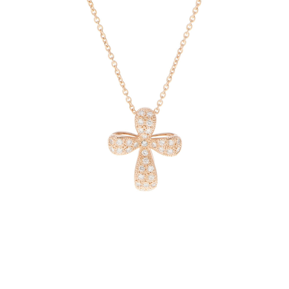 Southern Cross サザンクロス クロスネックレス ダイヤ 0.44ct レディース K18YG ネックレス Aランク 中古 