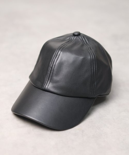 【W】【37667】【it】【RIVER UP】ECO LEATHER CAP