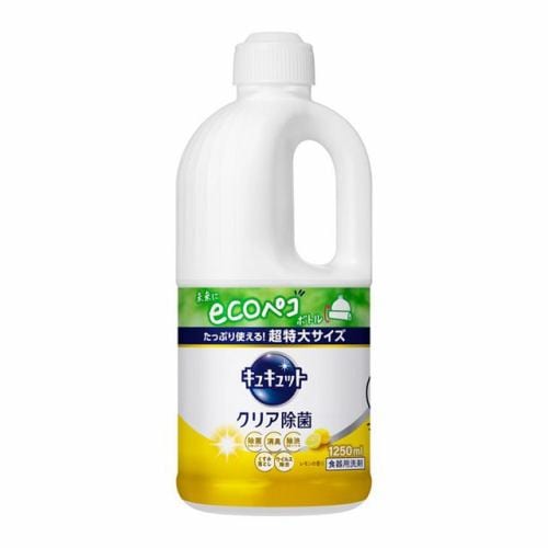 花王 キュキュット クリア除菌 レモンの香り つめかえ用 １２５０ｍｌ