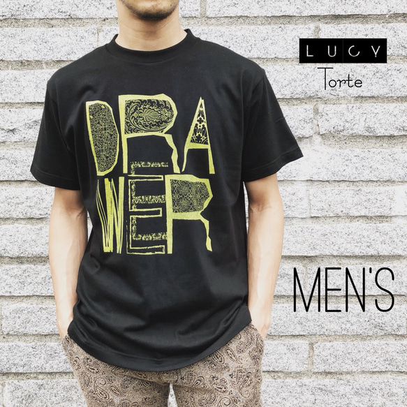 《Men’s》 DRAWER Tee【BLACK】