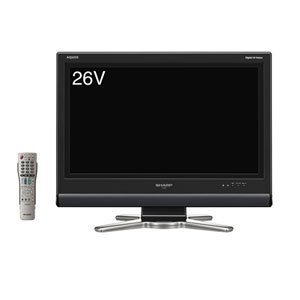 シャープ 26V型 ハイビジョン 液晶テレビ ブラック AQUOS LC-26D30-B【中古品】