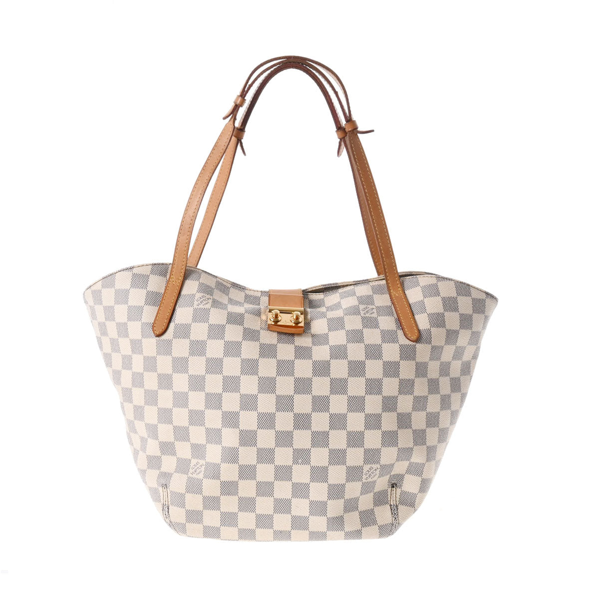 LOUIS VUITTON ルイヴィトン ダミエ アズール サリナPM ホワイト N41208 ユニセックス ダミエアズールキャンバス トートバッグ Bランク 中古 