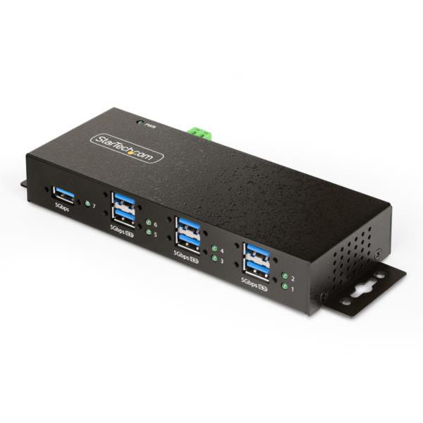 Startech.com USBハブ 7x USB 3.2 Gen 1 Type-A 5G7AINDRM-USB-A-HUB 1個（直送品）