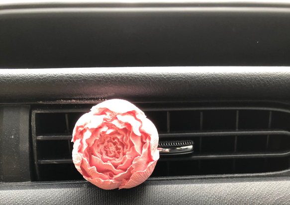 送料無料　車用アロマストーン　薔薇好きの貴方様のために　オーダーメイド　♡お好きな色のバラで♡