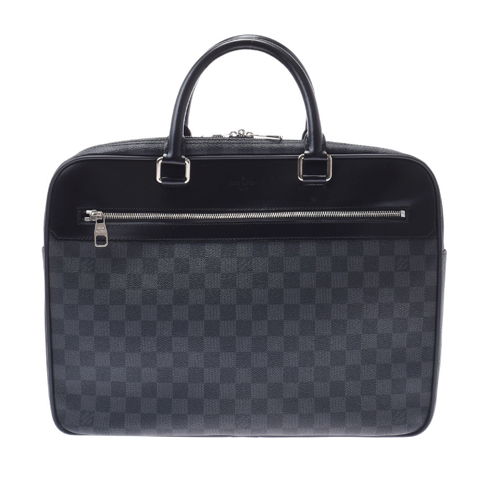 LOUIS VUITTON ルイヴィトン ダミエ グラフィット オーバーナイト 2WAYバッグ 黒/グレー N41004 メンズ ビジネスバッグ Aランク 中古 