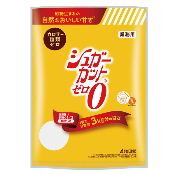 浅田飴 シュガーカットゼロ顆粒 1kg×6個 4987206622679（直送品）