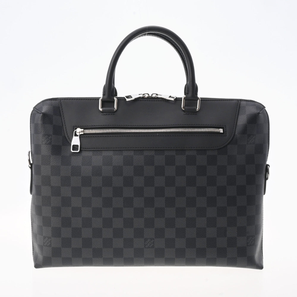 LOUIS VUITTON ルイヴィトン ダミエ グラフィット PDJ NM 黒/グレー N48260 メンズ ダミエグラフィットキャンバス ビジネスバッグ 新同 中古 