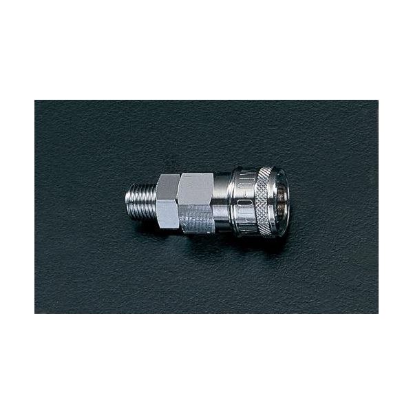 エスコ R 1/2” 雄ねじカップリング EA140DH-14 1セット(10個)（直送品）