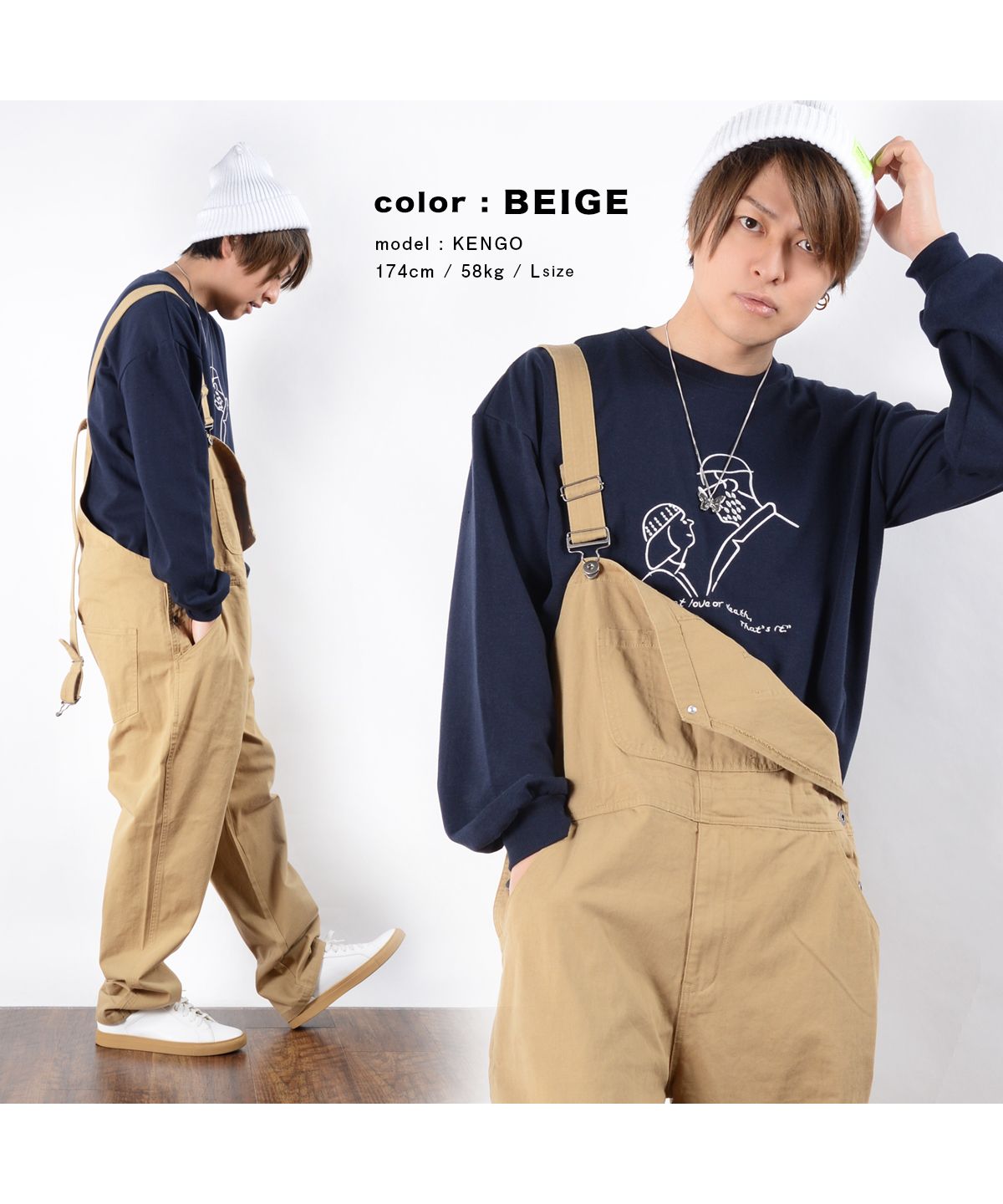 ワンフォークロージング/◆COTTON TWILL オーバーオール◆ オーバーオール メンズ オー･･･