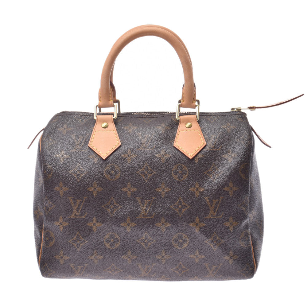 LOUIS VUITTON ルイヴィトン モノグラム スピーディ25 ブラウン M41109 ユニセックス モノグラムキャンバス ハンドバッグ ABランク 中古 