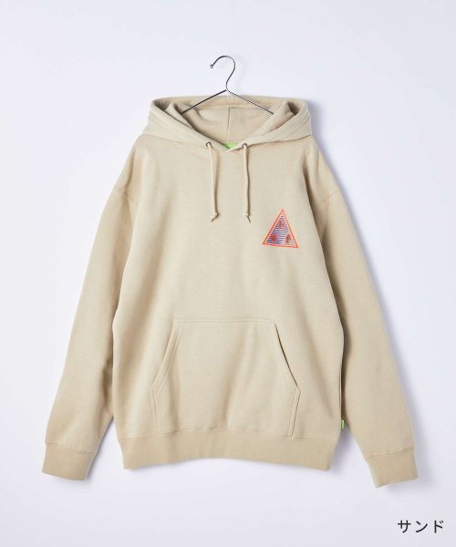 ハフ HUF PF00516 パーカー メンズ トップス スウェット 長袖 フード フーディ HIGH ADVENTURE P/O HOODIE ロゴ プルロン