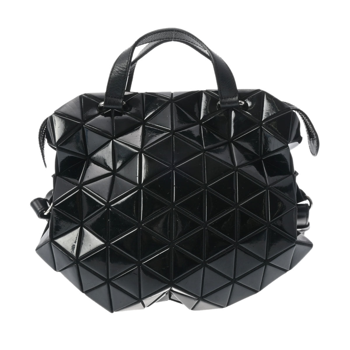 ISSEY MIYAKE イッセイミヤケ BOABAO 2WAYショルダーバッグ 黒 レディース PVC ハンドバッグ Bランク 中古 