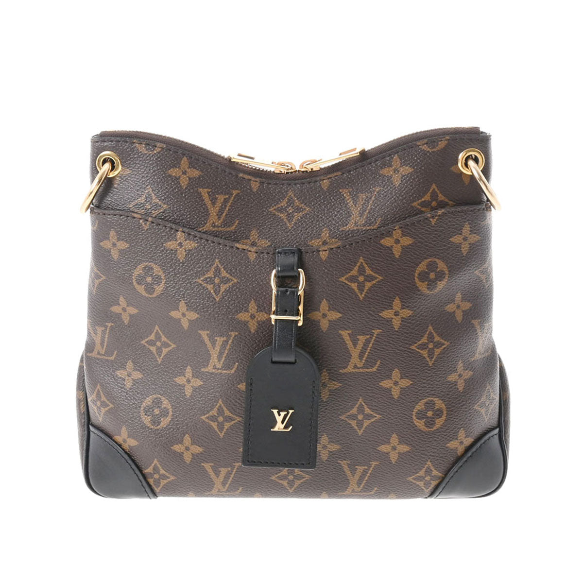 LOUIS VUITTON ルイヴィトン モノグラム オデオンNM PM ノワール M45353 レディース モノグラムキャンバス ショルダーバッグ ABランク 中古 