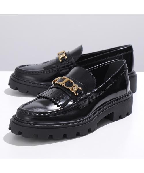 TODS ローファー XXW08J0GF80SHA Tチェーン フリンジ