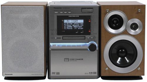 Panasonic コンパクトステレオシステム AirPlay/Bluetooth対応 ブラック SC-HC58-K【中古品】