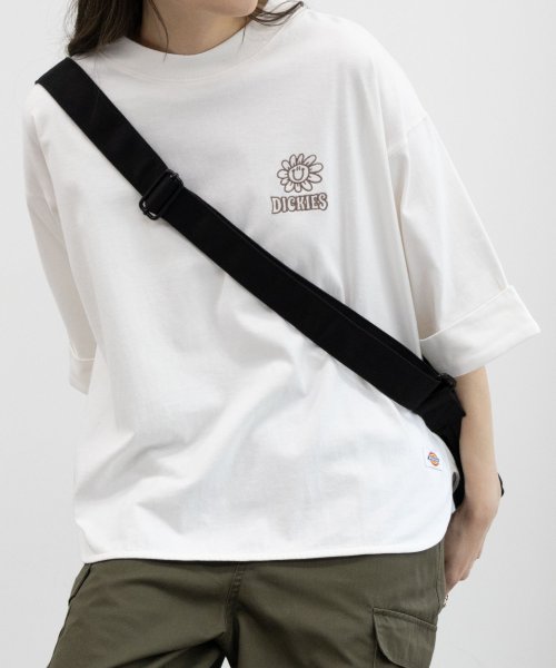 Dickies ディッキーズ ワンポイント刺繍ロールアップTシャツ 4282－9932