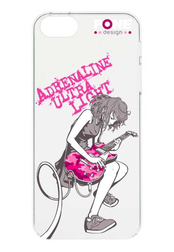 スマホケース　GuitarGirlCamouflagePink