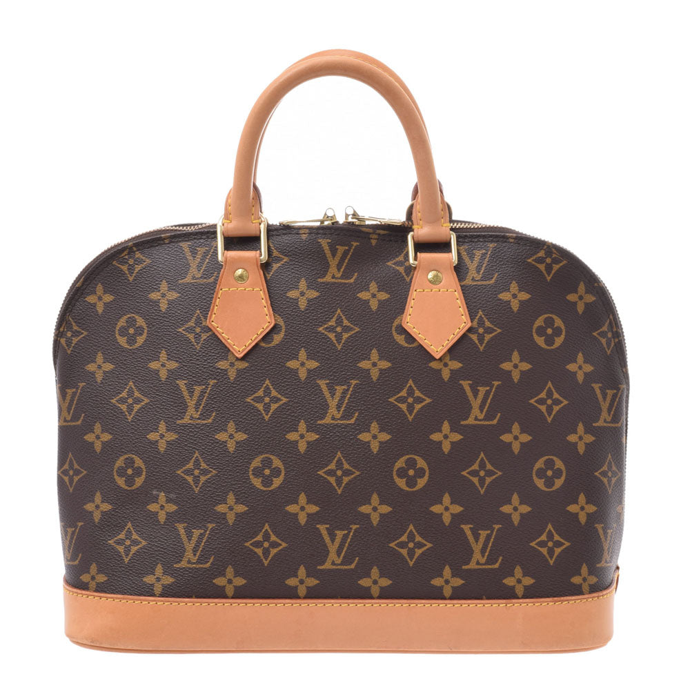 LOUIS VUITTON ルイヴィトン モノグラム アルマ ブラウン M51130 レディース モノグラムキャンバス レザー ハンドバッグ ABランク 中古 