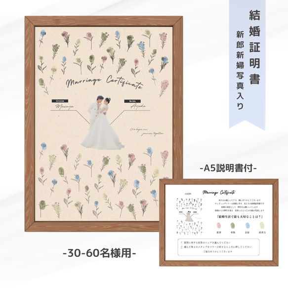 結婚証明書　【新郎新婦様のお写真付】