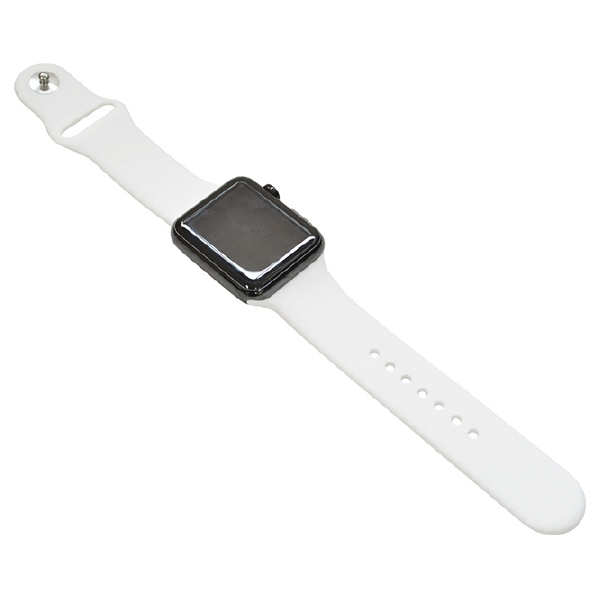 ラスタバナナ Apple Watch 42/44mm用シリコンベルト スタンダード ホワイト RBLAW4401WH