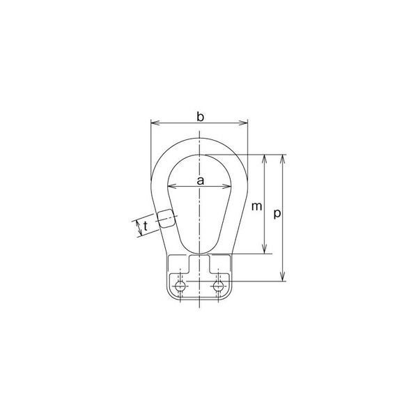 キトー チェーンスリング用金具 ピンタイプ ツリカナグVD VD22016 1台（直送品）