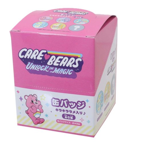 ケアベア 缶バッジ トレーディング缶バッチ全6セット キラキララメ CareBears ケイカンパニー コレクション雑貨まとめ買い キャラクター グッズ