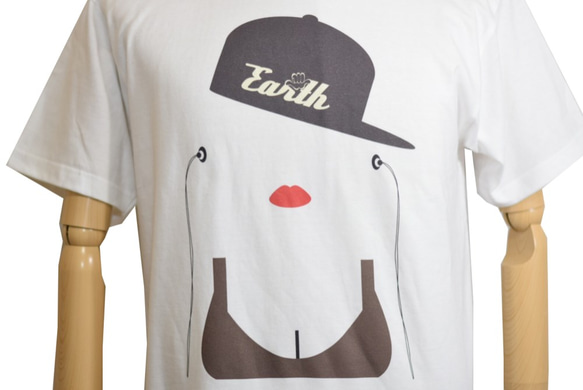 日本発！ストリート系ブランド［Earth］☆半袖Tシャツ（ホワイト）