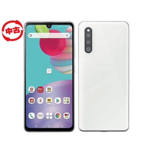 【中古】Samsung Galaxy A41 SCV48 SIMフリー ホワイト ホワイト