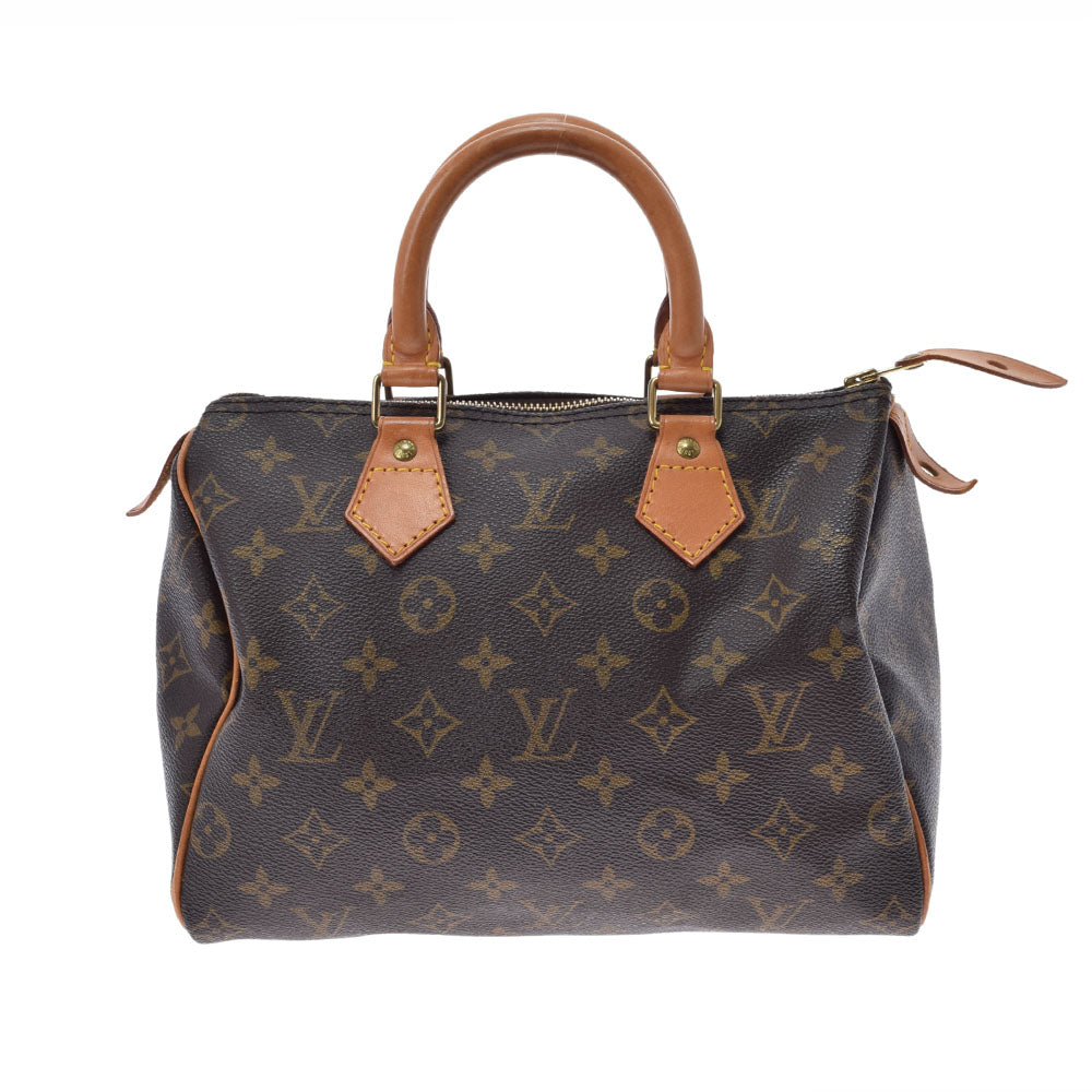 LOUIS VUITTON ルイヴィトン モノグラム スピーディ25 ブラウン M41528 レディース モノグラムキャンバス ハンドバッグ Bランク 中古 