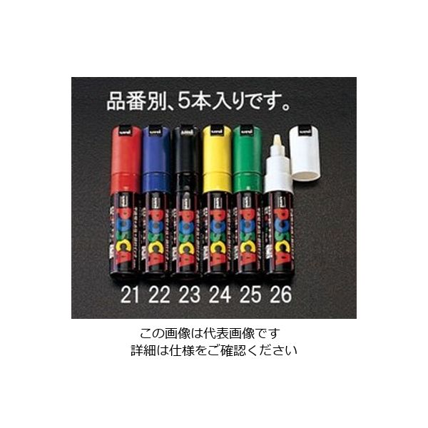 エスコ 15本組/太字 水性マーキングペン EA765MK-15B 1セット(30本:15本×2組)（直送品）