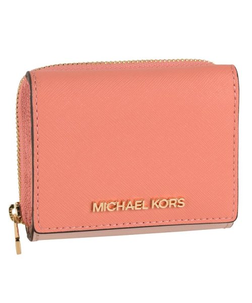 MichaelKors マイケルコース JET SET TRAVEL WALLET SMALL ジェットセット トラベル ウォレット スモール 三つ折り財布 折