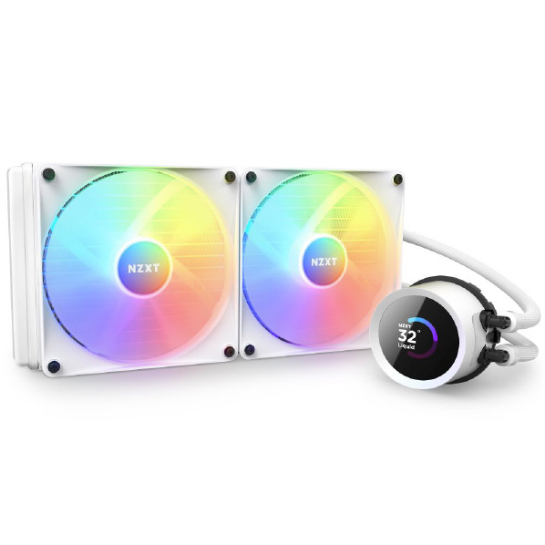 NZXT 水冷CPUクーラー 280mm KRAKEN RGB ホワイト RL-KR280-W1