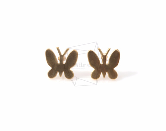 ERG-439-MG【2個入り】バタフライピアス,Butterfly Earring Post