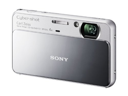 SONY デジタルカメラ Cybershot T110 1610万画素CCD 光学ｘ4 シルバー DSC-T110/S【中古品】