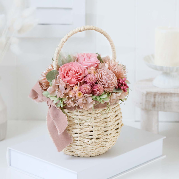 Pink Beige Basket （ピンクベージュ バスケット）/くすみカラー