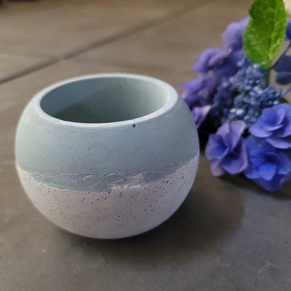 マルpot　セメント鉢　//cement pot　植木鉢　2号サイズ