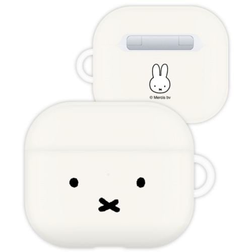 グルマンディーズ MF-254WH ミッフィー AirPods(第3世代)対応 ソフトケース フェイス