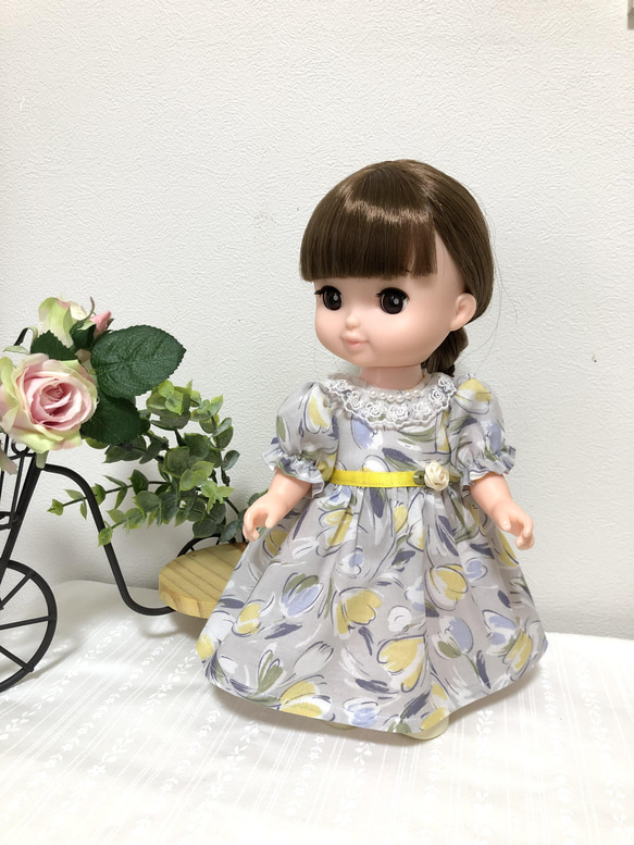 ソランちゃんチューリップドレスワンピース☆26cmドール服　ソランちゃん　レミンちゃん