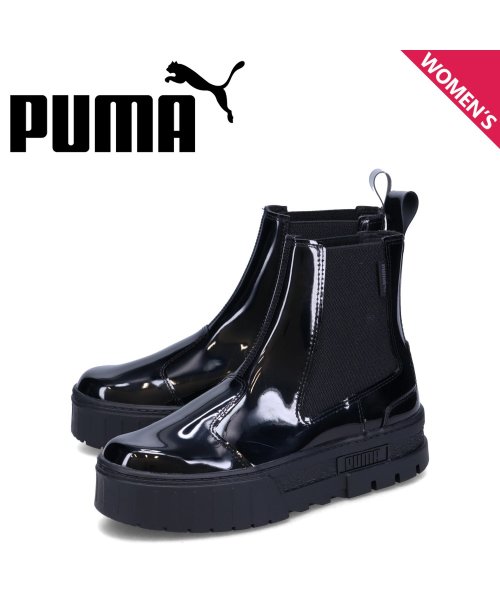 PUMA プーマ サイドゴアブーツ ウィメンズ メイズ ジェリー チェルシー レディース 厚底 WOMENS MAYZE JERRY CHELSEA ブラック