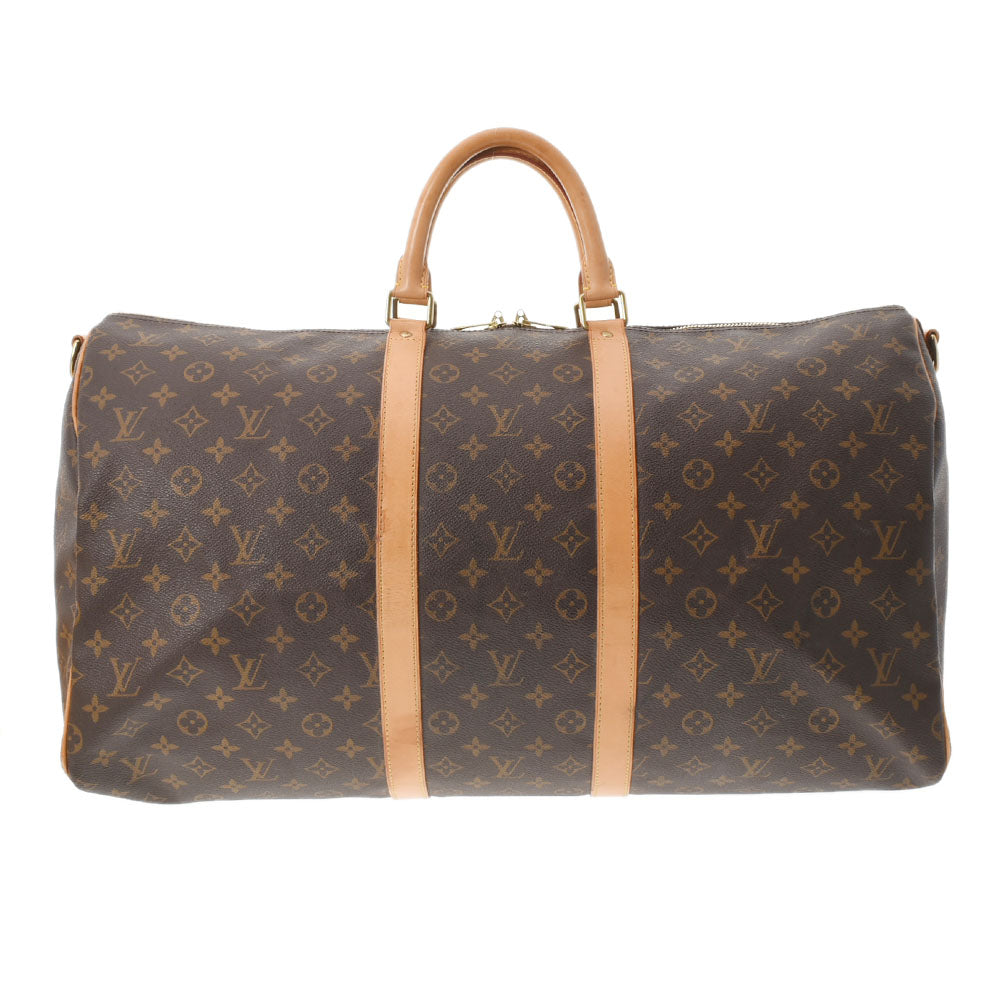 LOUIS VUITTON ルイヴィトン モノグラム キーポル55 ブラウン M41414 メンズ モノグラムキャンバス ボストンバッグ Bランク 中古 