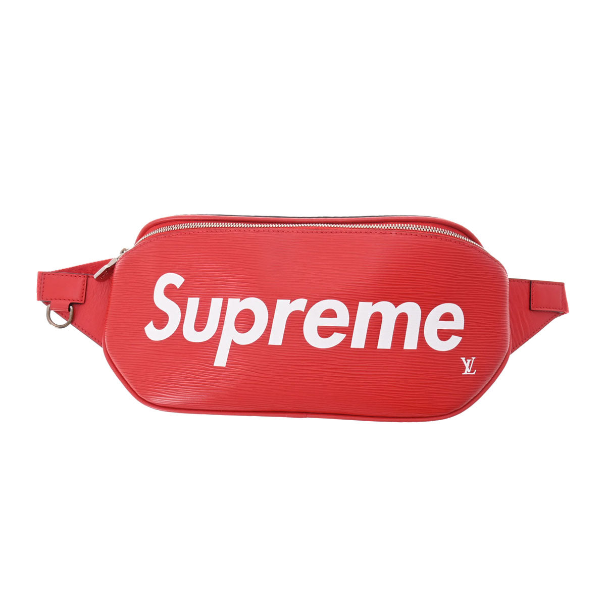 LOUIS VUITTON ルイヴィトン エピ バムバッグ Supreme コラボ 赤 M53418 ユニセックス エピレザー ボディバッグ Aランク 中古 