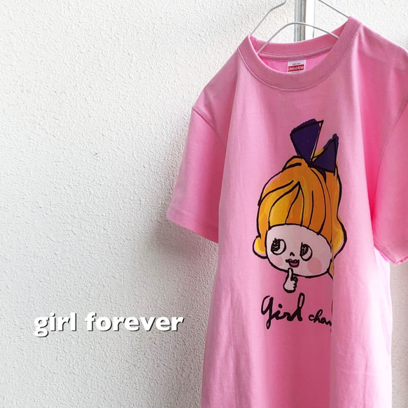 ムラサキリボン/自分を表現するあなたへ。girlちゃんコットンTシャツ