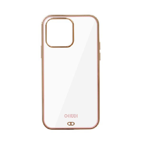 サムライワークス iPhone 14 Pro用LUXURY CLEAR CASE PINK GOLD YP-I14P-02PG