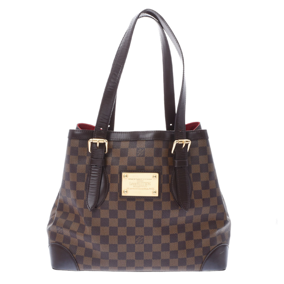 LOUIS VUITTON ルイヴィトン ダミエ ハムステッドMM ブラウン N51204 レディース ダミエキャンバス ハンドバッグ ABランク 中古 