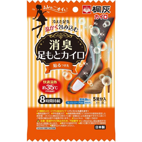 小林製薬 消臭足もとカイロ 貼るつま先 フレッシュソープの香り 5足入 4901548601567 5枚×48点セット（直送品）