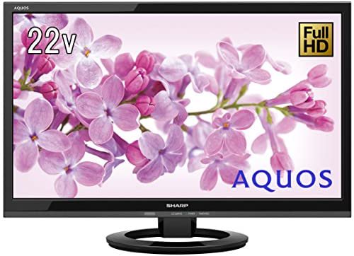 シャープ 22V型 液晶 テレビ AQUOS LC-22K45-B フルハイビジョン 外付HDD対応(裏番組録画) ブラック【中古品】